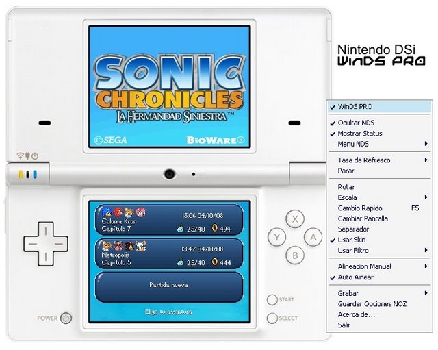 WinDsPro nintendo ds emulator play nds games on your pc